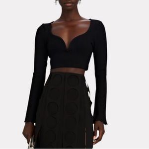 Alemais never worn - Vivien sweetheart-neckline stretch-knit top